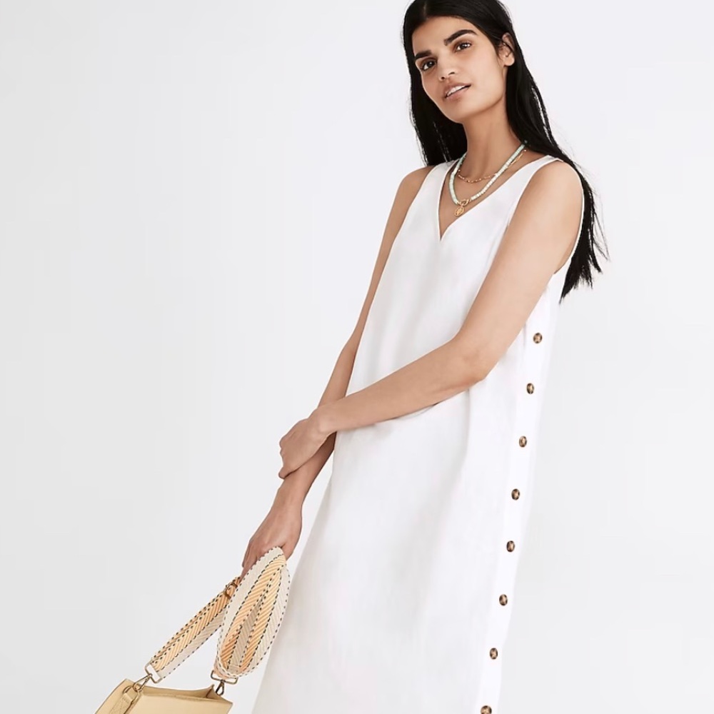 Madewell Side-Button Sheath Dress - Picture 2 of 3